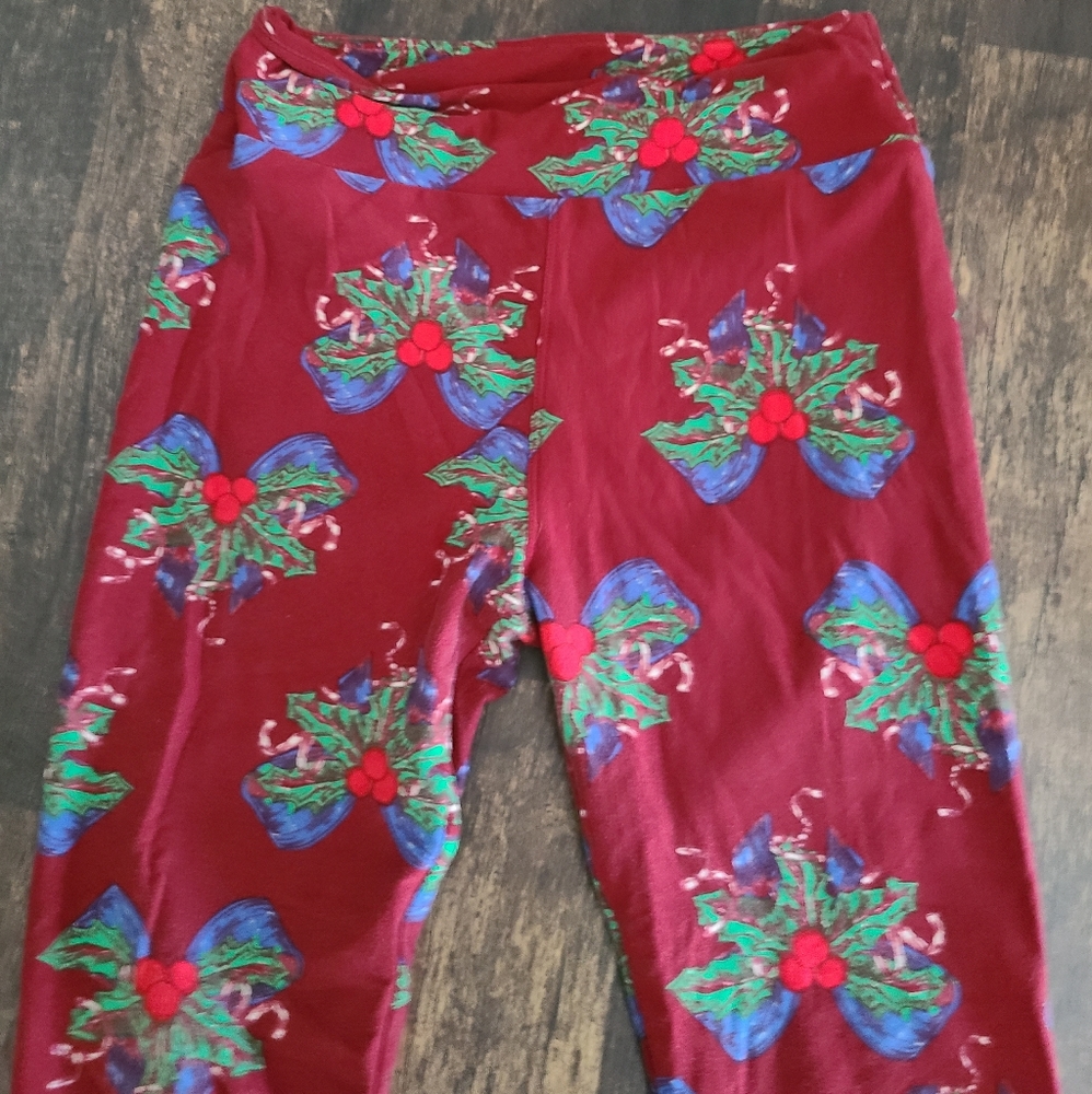 Lularoe One Size Christmas Holiday Leggings